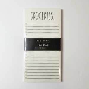❤️SOLD❤️Rae Dunn Groceries List Pad 70 Sheets